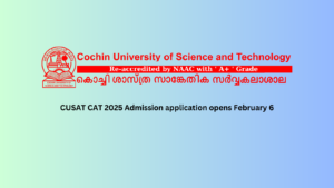 CUSAT CAT 2025 Admission