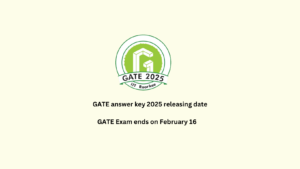 GATE answer key 2025 releasing date