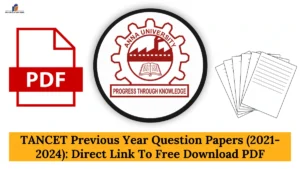 TANCET Previous Year Question Papers