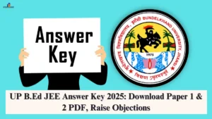 UP B.Ed JEE Answer Key 2025