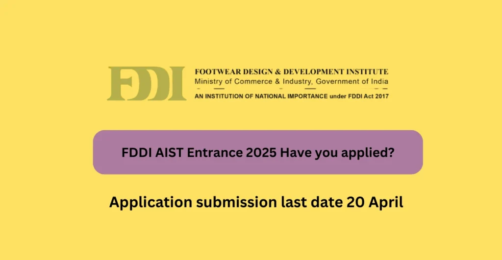 FDDI AIST Entrance 2025 Have you applied?