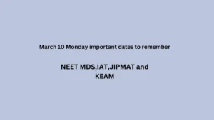 March 10 Monday important dates to remember