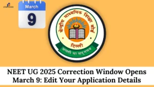 NEET UG 2025 Correction Window