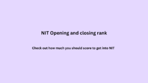 NITs MCA opening and closing rank to get Admission 2025