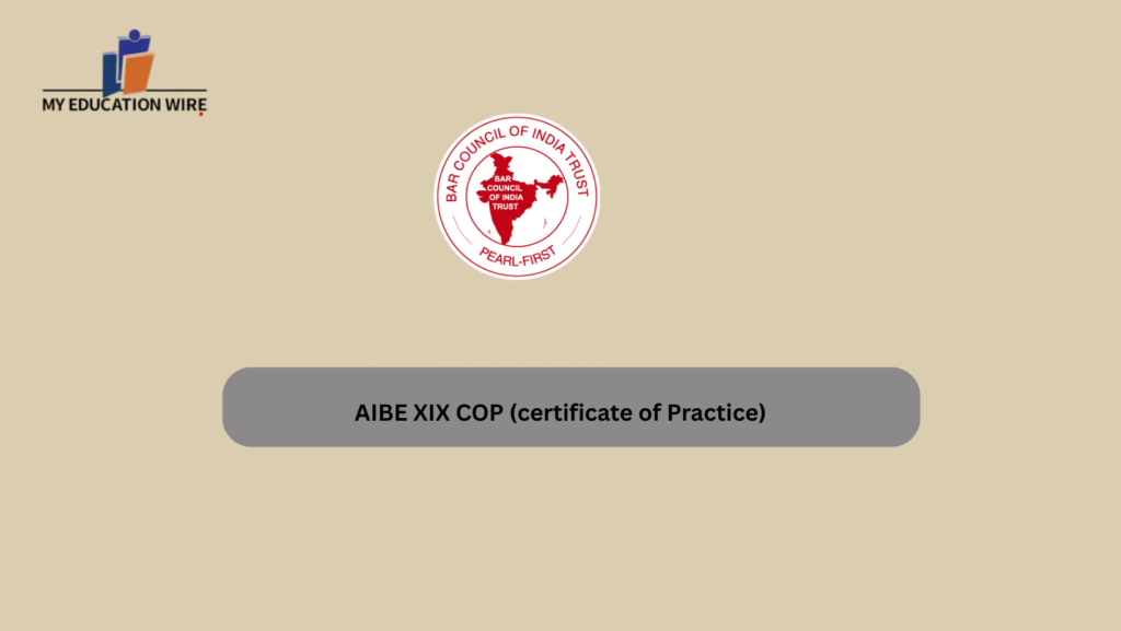 AIBE XIX COP (certificate of Practice)