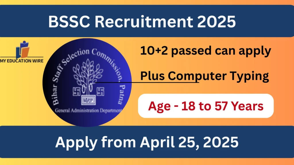 BSSC Recruitment 2025 Apply from April 25, 2025