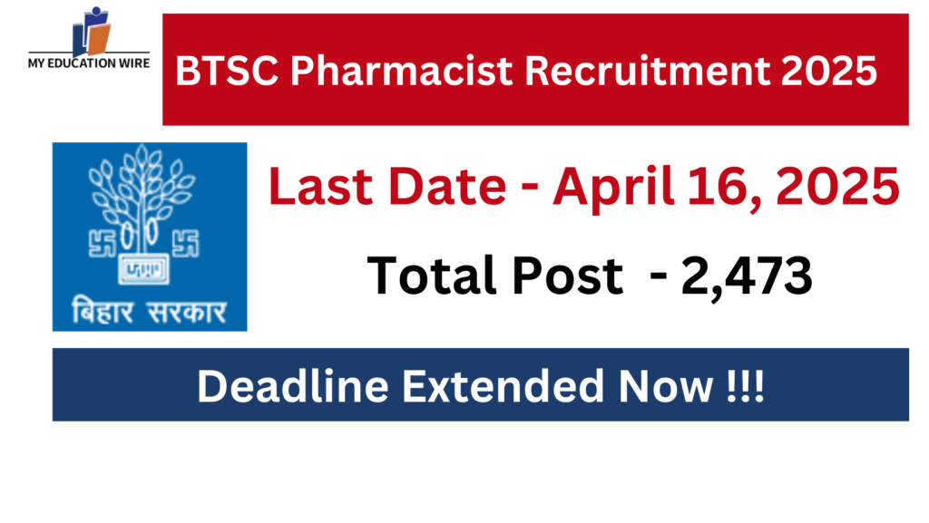 BTSC Pharmacist Recruitment 2025