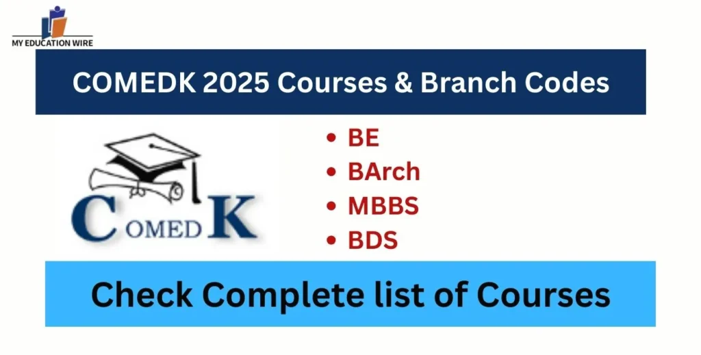 COMEDK 2025 Courses & Branch Codes (1)