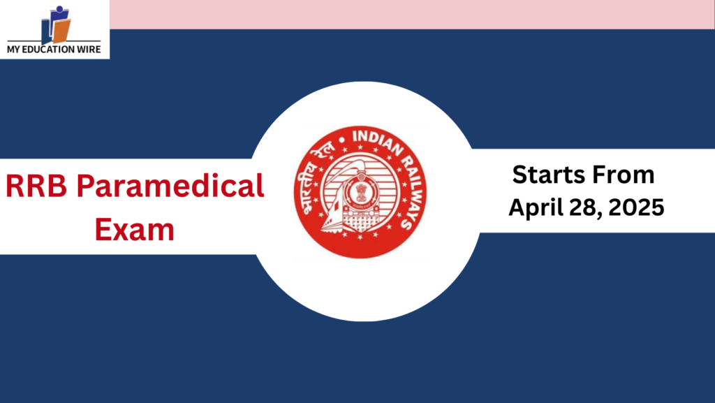RRB Paramedical advance Exam city slip and Admit Card 2024