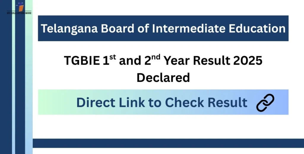 TGBIE 1st and 2nd Year Result 2025 Declared