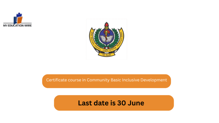 Certificate course in Community Basic Inclusive Development