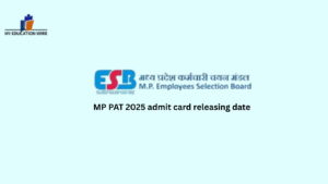 MP PAT 2025 admit card releasing date