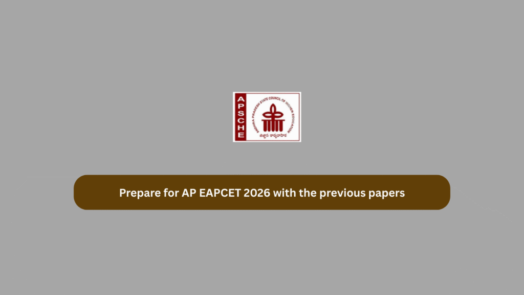 Prepare for AP EAPCET 2026 with the previous papers