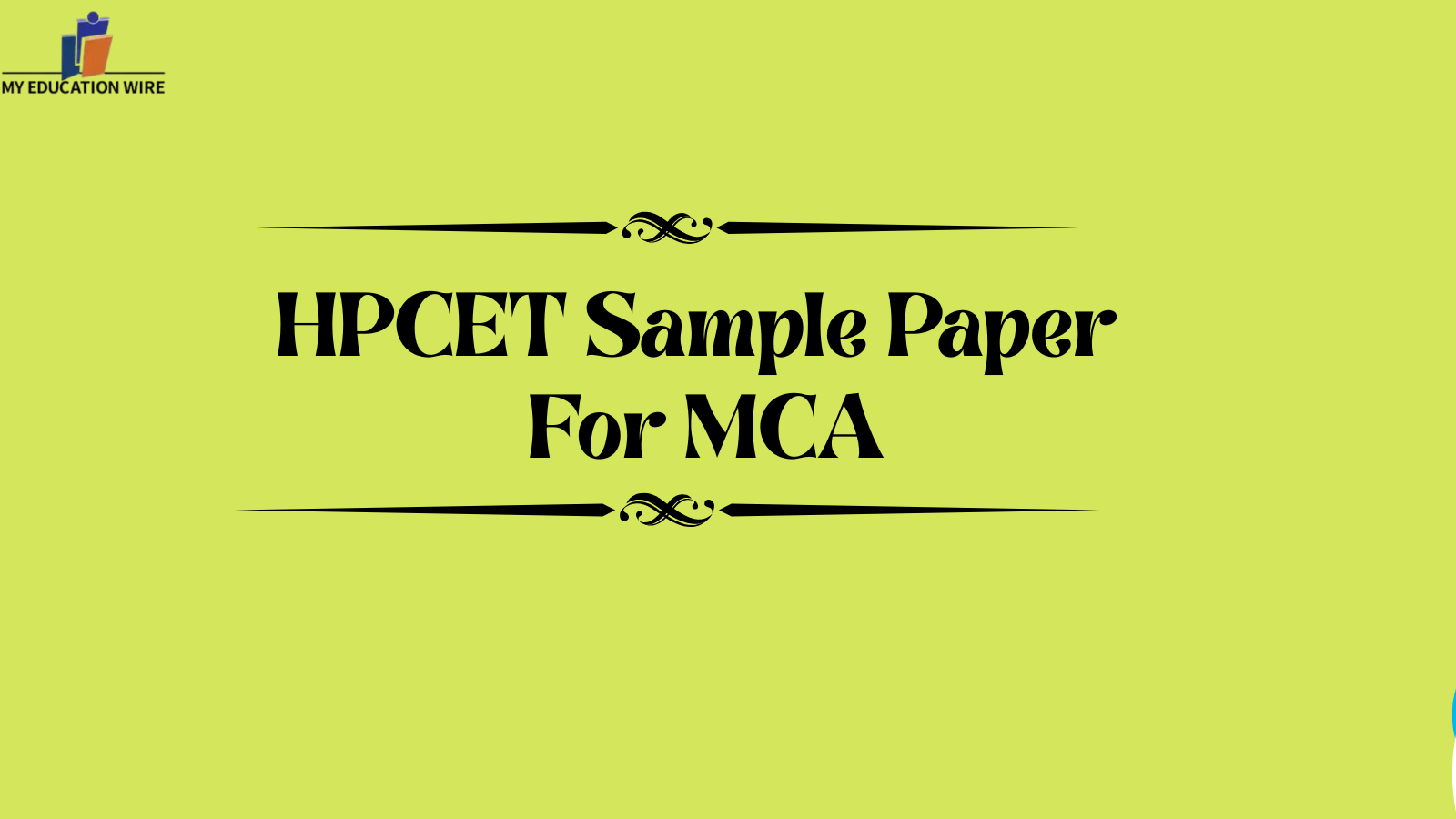 HPCET Sample Paper For MCA
