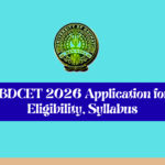 GUBDCET 2026 Application form, Eligibility, Syllabus