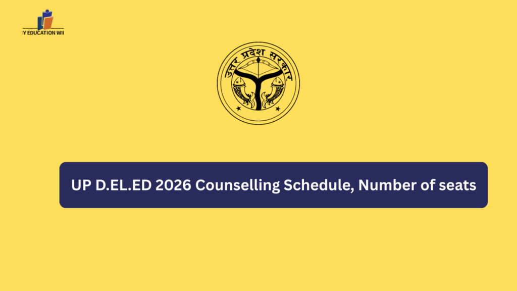 UP D.EL.ED 2026 Counselling Schedule, Number of seats