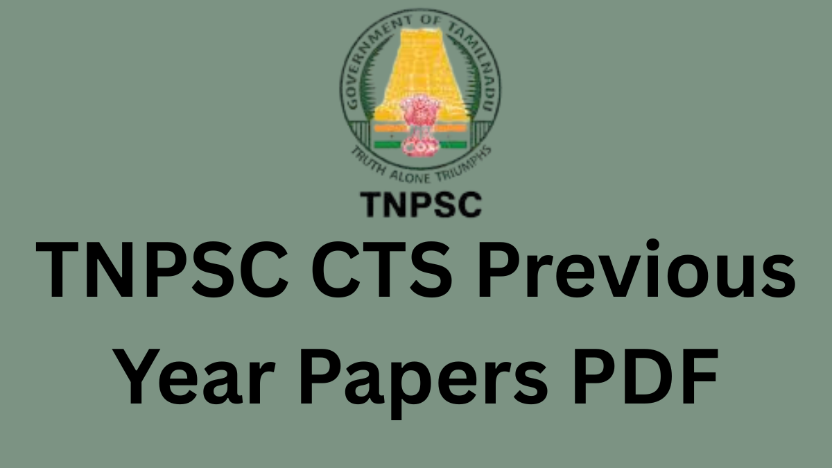 TNPSC CTS Previous Year Papers PDF