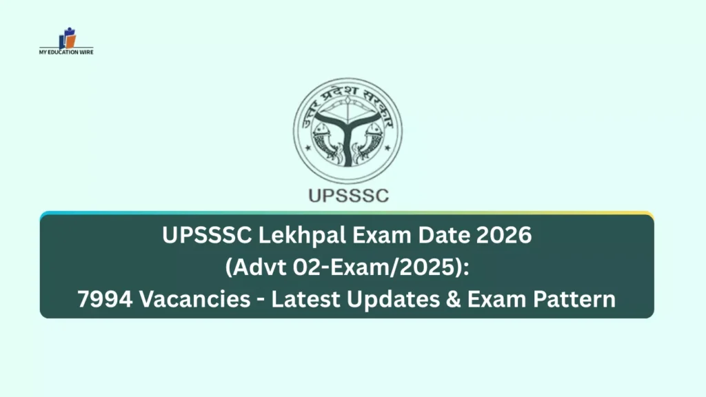 UPSSSC Lekhpal Exam Date 2026 (Advt 02-Exam/2025): 7994 Vacancies - Latest Updates & Exam Pattern