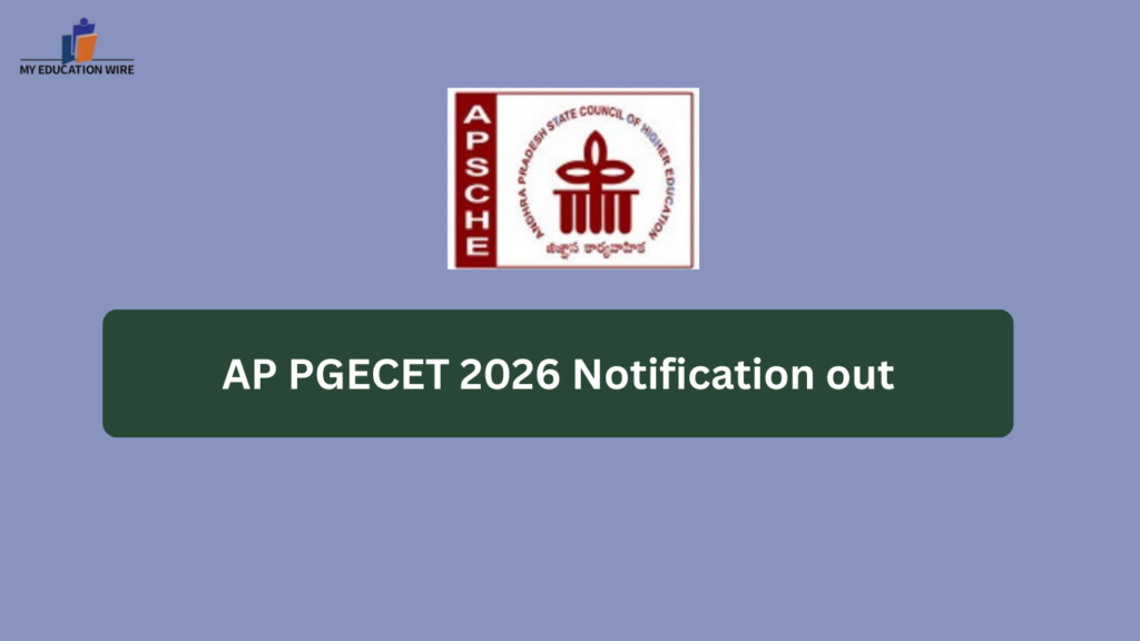 AP PGECET 2026 Notification out