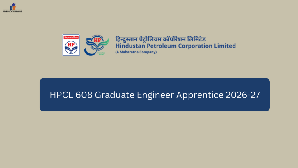 HPCL 608 Graduate Engineer Apprentice 2026-27