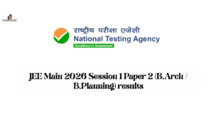 JEE Main 2026 Session 1 Paper 2 (B.Arch / B.Planning) results