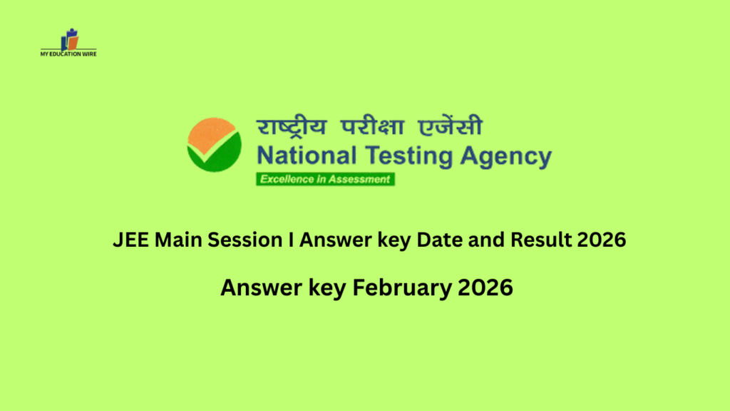 JEE Main Session I Answer key Date and Result 2026