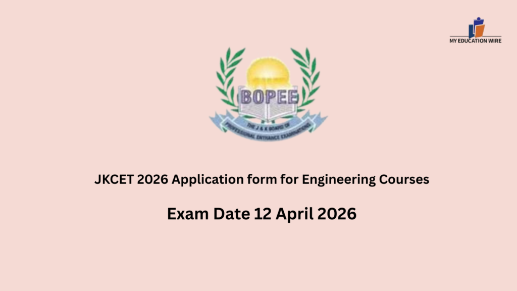 JKCET 2026 Application form for Engineering Courses