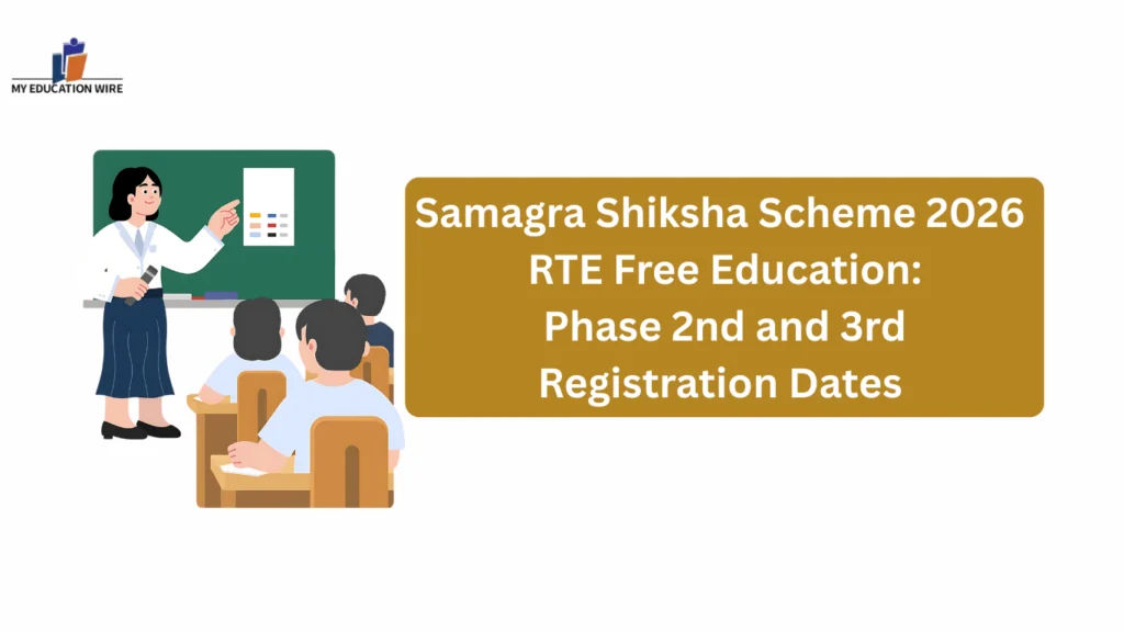 Samagra Shiksha Scheme 2026 RTE Free Education: Phase 2nd and 3rd Registration Dates