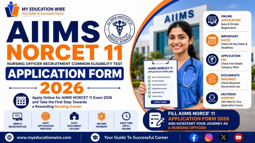 AIIMS NORCET 11 Application Form 2026