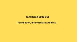ICAI Result 2026 out
