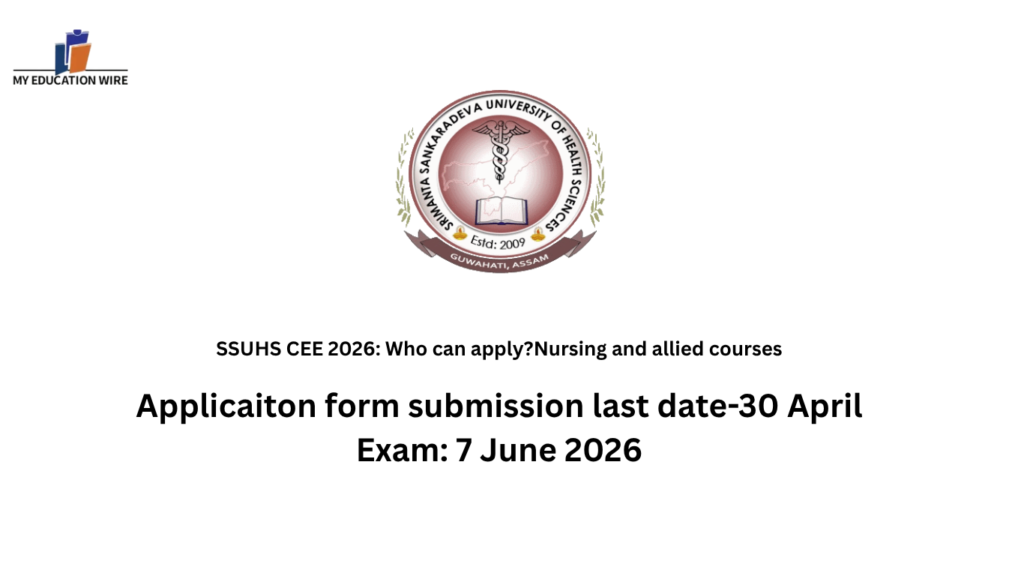SSUHS CEE 2026: Who can apply?Nursing and allied courses