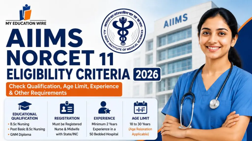AIIMS NORCET 11 Eligibility 2026