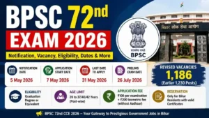 BPSC 72nd Exam 2026