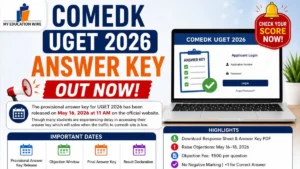 COMEDK 2026 Answer key
