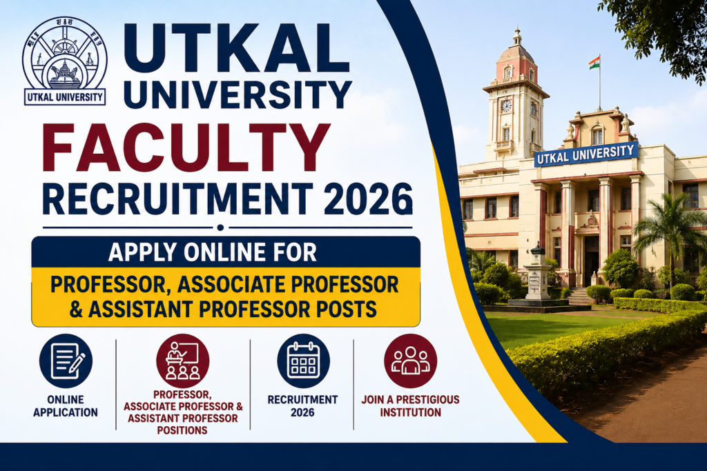 Utkal University Faculty Recruitment 2026