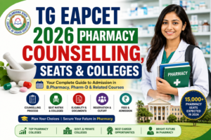 TG EAPCET 2026 Pharmacy Counselling, Seats & Colleges