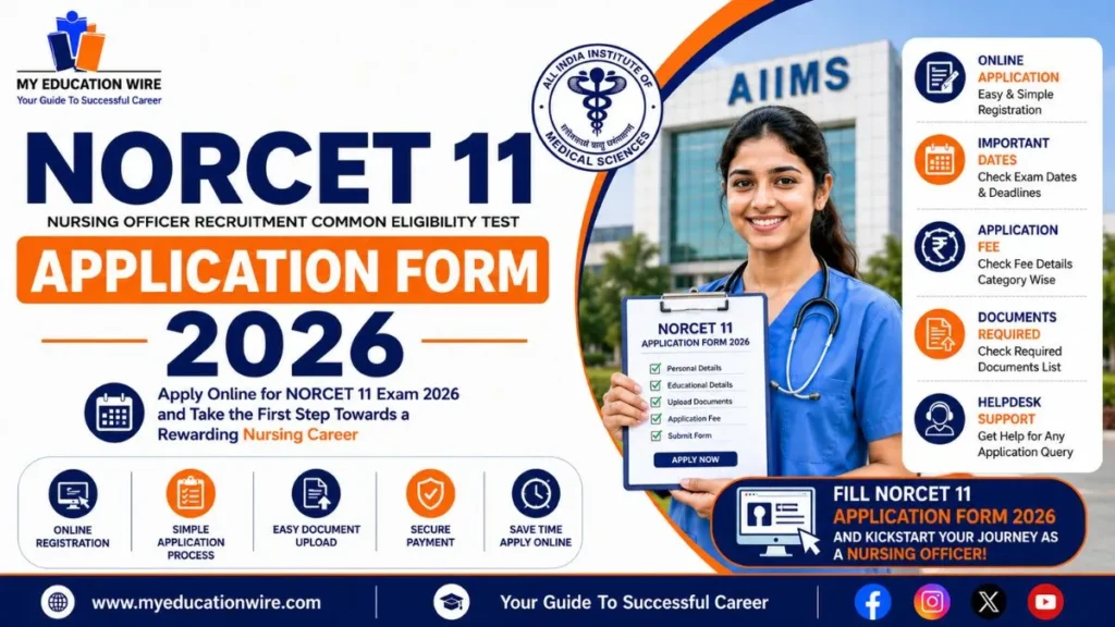 NORCET 11 Application Form 2026