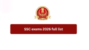 SSC exams 2026 full list
