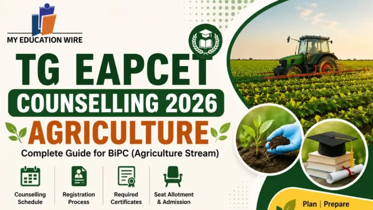 TG EAPCET Counselling 2026 Agriculture
