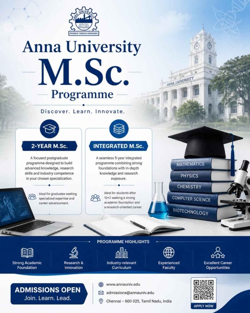 anna university Msc Courses