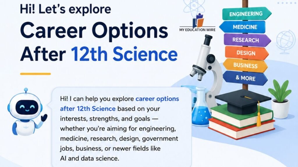best career options after 12th Science