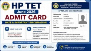 HPTET June 2026 admit card