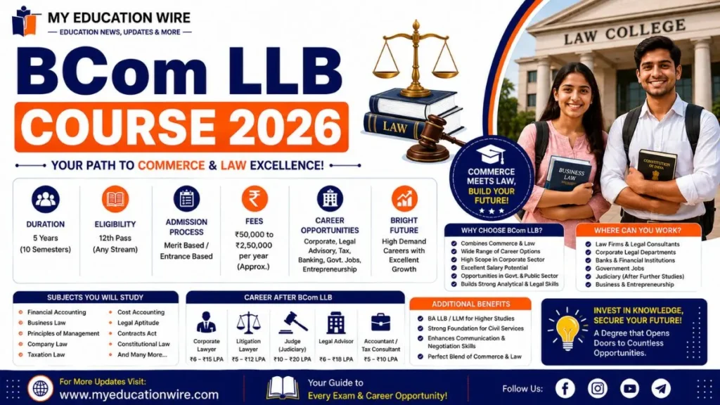 BCom LLB Course 2026