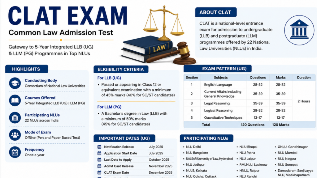 CLAT Exam for Law Courses