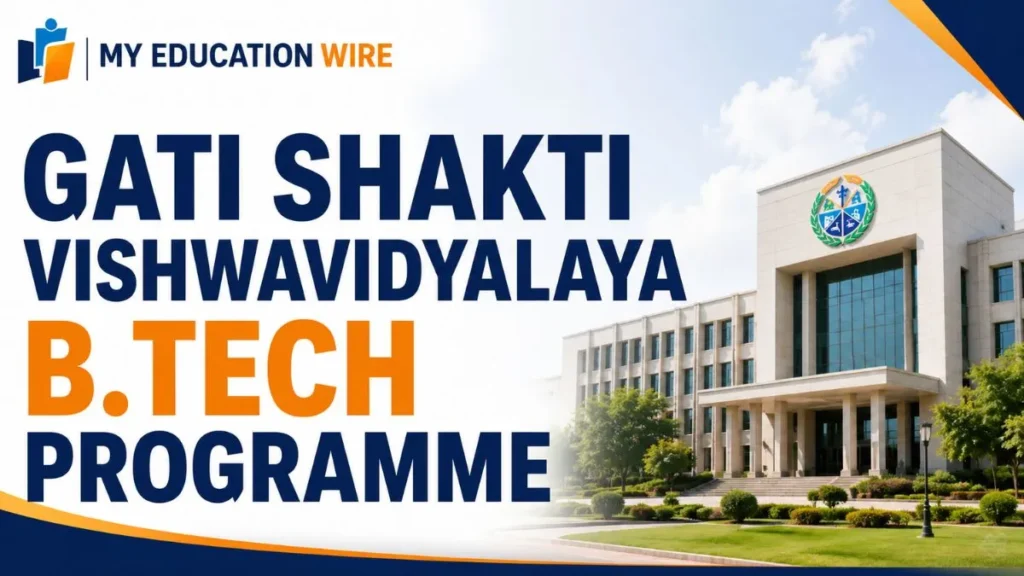 Gati Shakti Vishwavidyalaya B Tech Programme