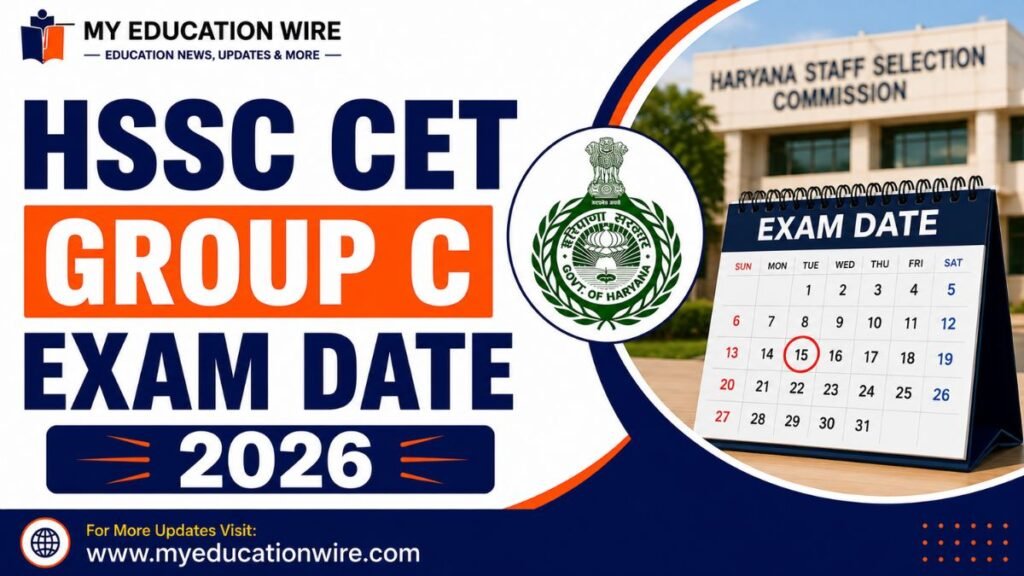 HSSC CET Group C Exam Date 2026