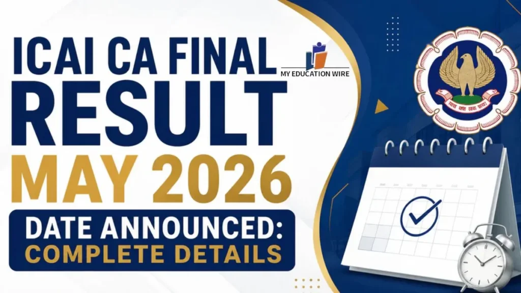 ICAI CA final Result May 2026
