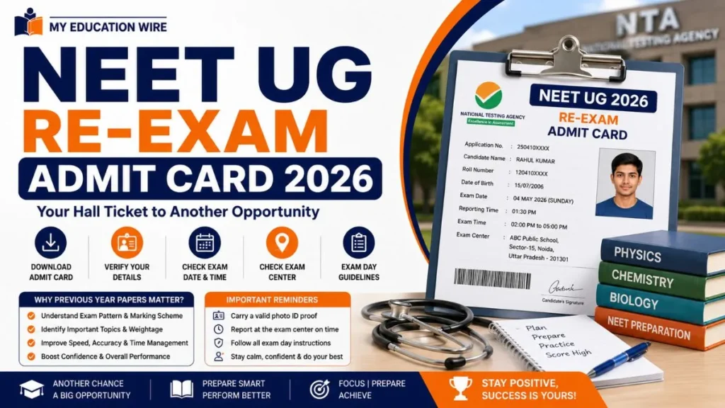 NEET UG Re-Exam Admit Card 2026