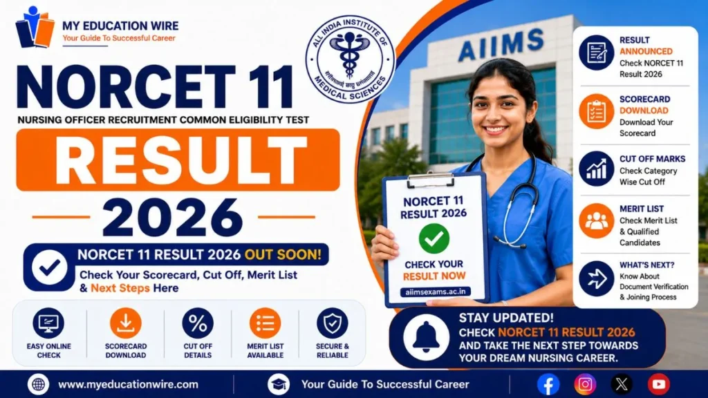 NORCET 11 Result 2026