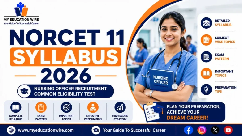 NORCET 11 syllabus 2026
